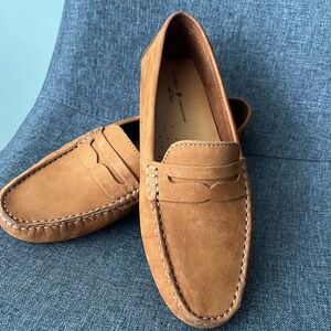 Mercanti Fiorentini Brown Leather Loafers Slip-Ons